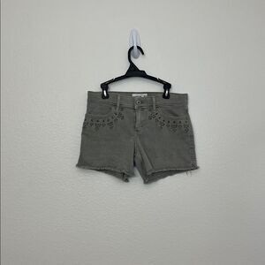 Abercrombie Kids Olive Green Girls Shorts Mid Rise Midi Shorts 13/14 Regular